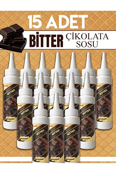 M. Nejat Güllü GÜLLÜOĞLU 15'li Bitter Çikolata Sosu Seti - Waffle& Krep& Pank...