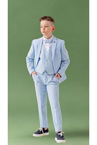 Atlas Kids Boy's Tuxedo Suit – Double Size Stretch Fabric - Wedding & Circumcision
