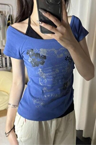 8line Navy Blue Nuit Magique Madonna γιακάς Πρόσθετο λουράκι κοντό μανίκι Ολό...