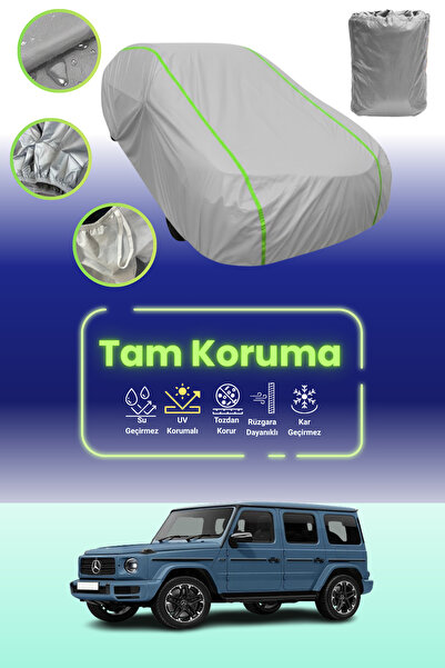 Dokaca Neo غطاء سيارة رمادي نيون قماش مجدّل متوافق مع مرسيدس جي-كلاس بروفيشنال (W463) 2016 - 2021