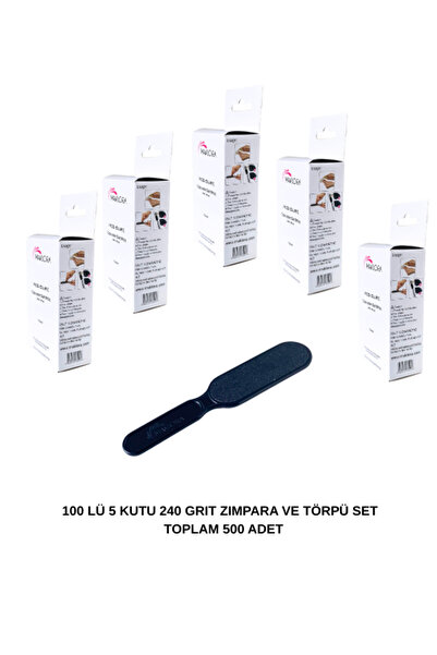 Maklora 240grit 500 LÜ TOPUK TÖRPÜSÜ ZIMPARA YEDEĞİ