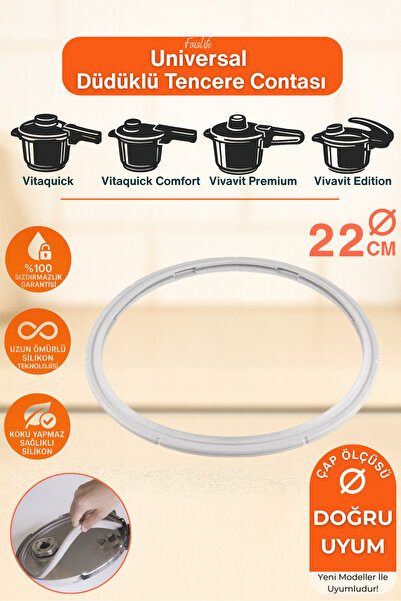 22cm Düdüklü Tencere Contası Vitaquick, Vitaquick Comfort, Vivavit Premium, Vivavit Edition Uyumlu