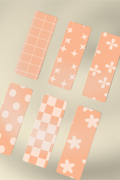 tinystoriestr مجموعة من 6 فواصل كتب ملونة ذات تصميم موضوعي