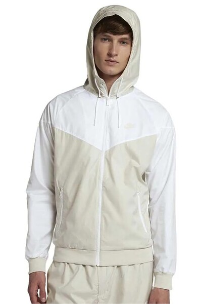 Nike Sportswear Windrunner Jacket Hooded Men's Jacket White Beige