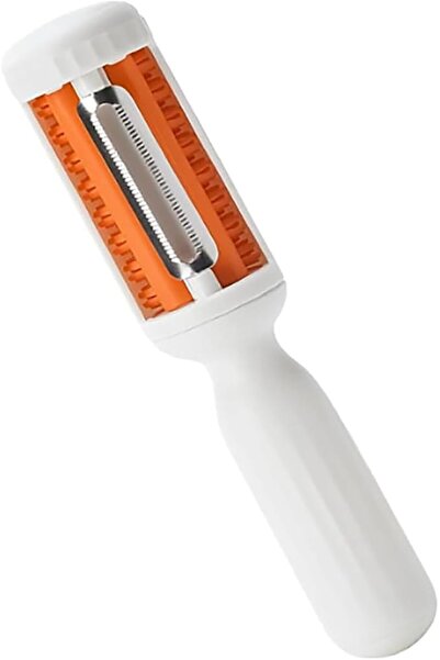 Arabest Creative Vegetable Fruit Cleaning Brush and Peeler 2 in 1 Easy Cleaning Kitchen Tool (White)