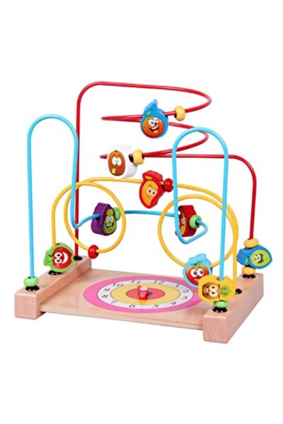 Toy Educațional pentru copii cu trei fire metalice și ceas - Cognitiv