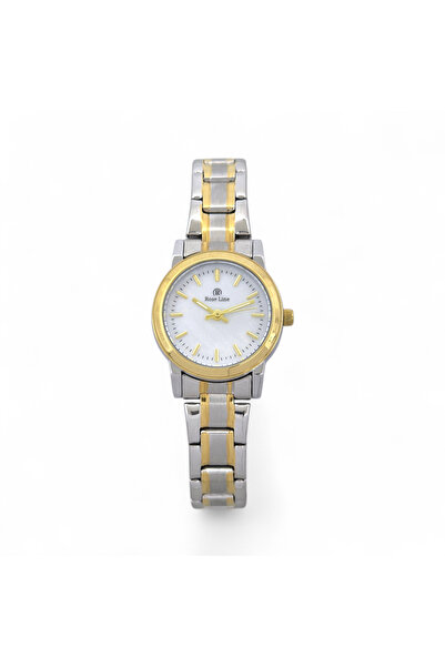 Roseline Women's silver and gold-tone stainless steel wristwatch, water resistant, 3-year warranty