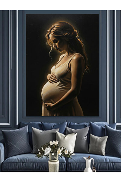 KanvasSepeti Έγκυος έγκυος θηλέας Υψηλής ποιότητας ελαιογραφία Με υφή Καμβάς ...