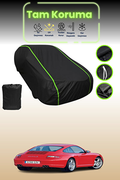 Dokaca Neo غطاء حماية للسيارة باللون الأسود النيون قماش مجدّل بورش 911 كاريرا...