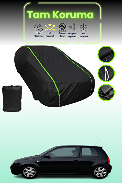 Dokaca Neo غطاء حماية للسيارة باللون الأسود النيون قماش مجدّل فولكس فاجن لوبو 1998 - 2005