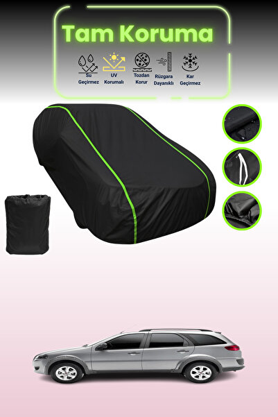 Dokaca Neo غطاء حماية للسيارة باللون الأسود النيون قماش مجدّل متوافق مع سيارة...