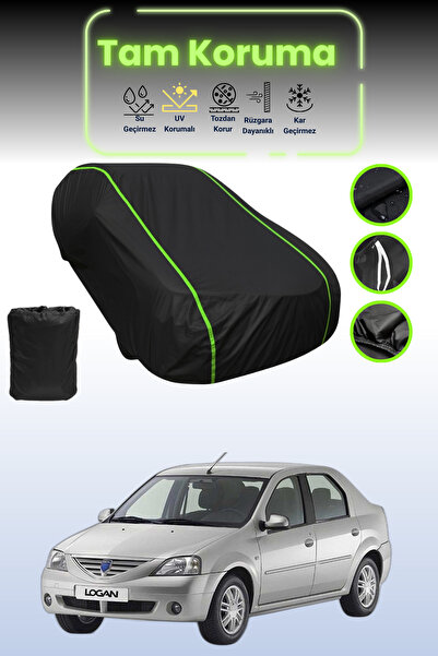 Dokaca Neo غطاء حماية للسيارة من القماش الأسود اللامع قماش مجدّل داسيا لوجان ...
