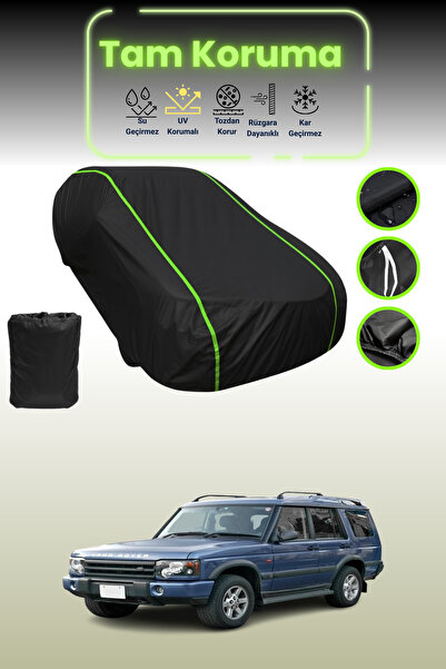 Dokaca Neo غطاء حماية للسيارة متوافق مع لاند روفر ديسكفري قماش مجدّل 2002 - 2004 باللون الأسود النيون