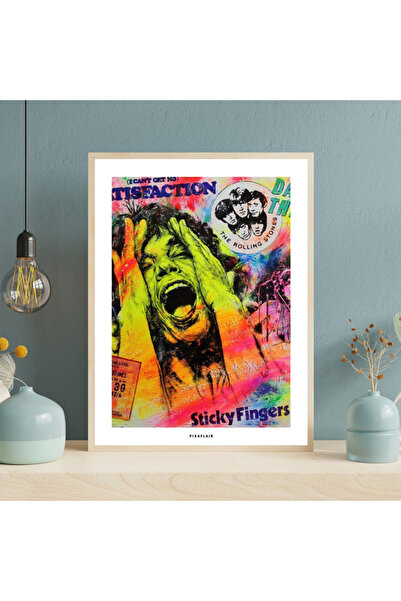Pixaflair - Rolling Stones - Roll - Çerçevesiz Poster