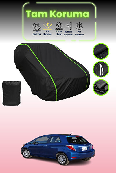 Dokaca Neo غطاء حماية للسيارة متوافق مع تويوتا ياريس قماش مجدّل ذات 3 أبواب م...