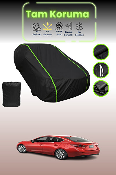 Dokaca Neo غطاء حماية للسيارة باللون الأسود النيون قماش مجدّل مازدا 3 / أكسيل...