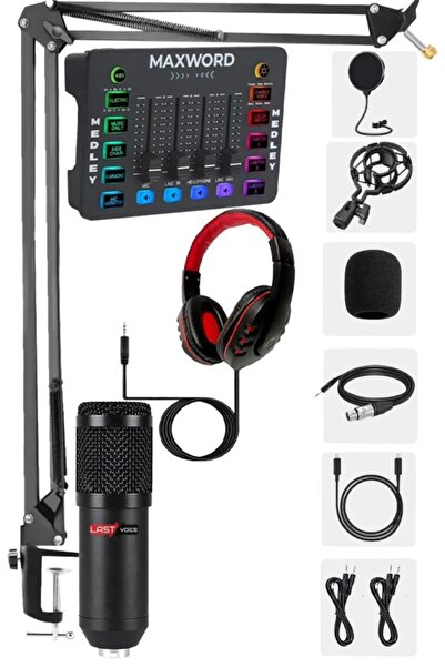 Midex Arcade Pack-1 MEDLEY Ses Kartı ve BM-800 Mikrofon Gaming Canlı Yayın St...