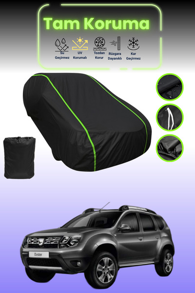 Dokaca Neo غطاء حماية للسيارة من القماش الأسود المتوافق مع سيارة داسيا داستر قماش مجدّل