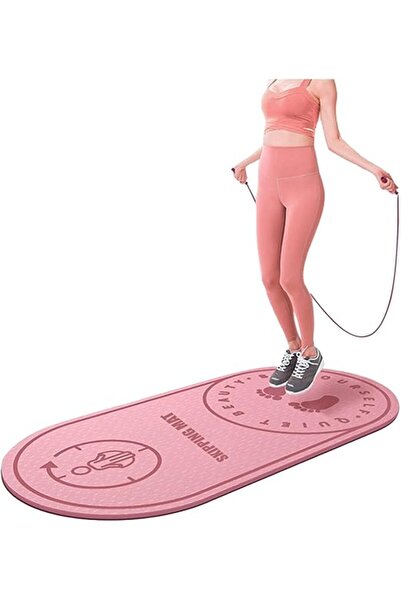 Arabest Jump Rope,Fitness Exercise Mat Durable,6MM Thick Non-Slip, Workout Mats, Flooring Exercise Mat(Pink)