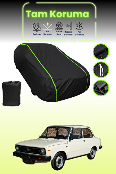 Dokaca Neo غطاء حماية للسيارة من القماش الأسود النيون قماش مجدّل متوافق مع فو...