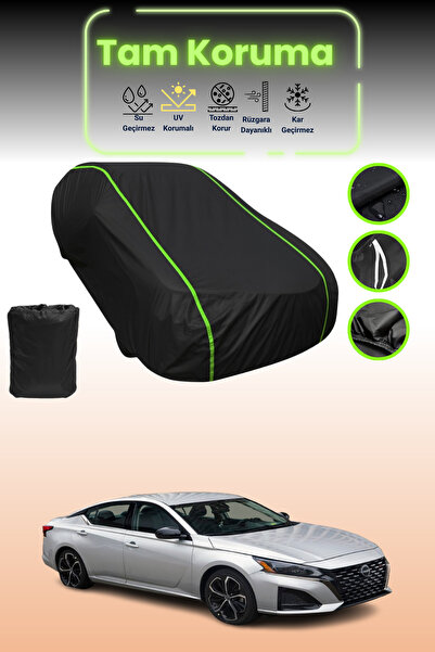 Dokaca Neo غطاء حماية للسيارة من القماش الأسود اللامع قماش مجدّل نيسان ألتيما...