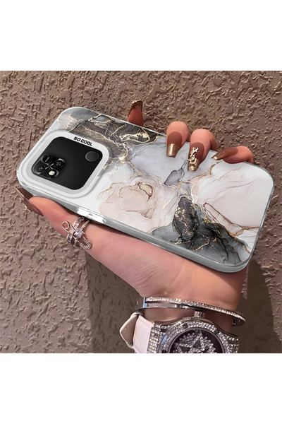 Hontinga حافظة هاتف متوافقة مع هاتف Xiaomi Redmi 10A، حماية للكاميرا، ظهر صلب...