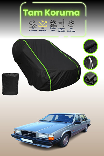 Dokaca Neo غطاء حماية للسيارة من القماش الأسود المتوافق مع سيارة فولفو 740 من...