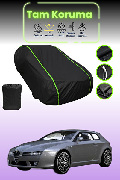 Dokaca Neo غطاء حماية للسيارة من القماش الأسود اللامع قماش مجدّل ألفا روميو ب...