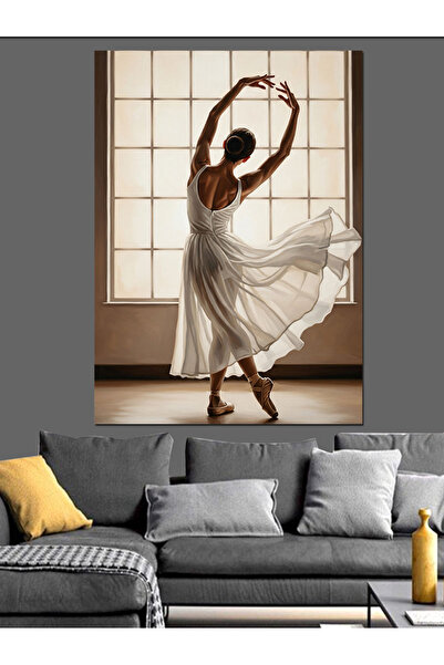 KanvasSepeti Χορός στο παράθυρο Υψηλής ποιότητας ελαιογραφία Με υφή Καμβάς ζω...