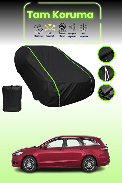 Dokaca Neo غطاء حماية للسيارة من القماش الأسود اللامع قماش مجدّل فورد مونديو ...