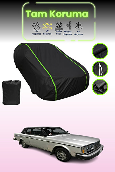 Dokaca Neo غطاء حماية للسيارة من القماش الأسود اللامع قماش مجدّل فولفو 260 كو...