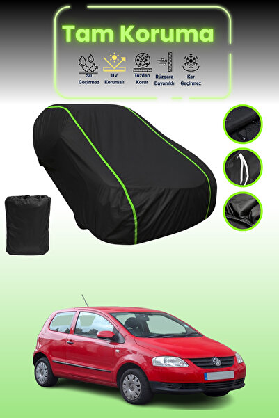 Dokaca Neo غطاء حماية من القماش للسيارة باللون الأسود النيون قماش مجدّل فولكس...