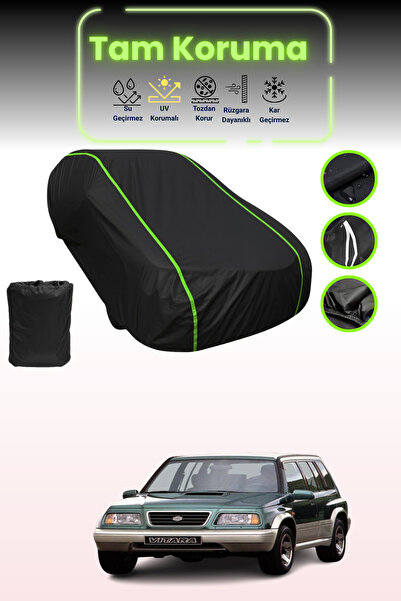 Dokaca Neo غطاء حماية للسيارة متوافق مع سيارة سوزوكي فيتارا (فيتنام) 1991 - 1994 باللون الأسود النيون قماش مجدّل