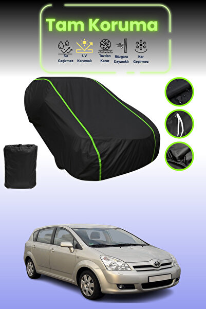 Dokaca Neo غطاء حماية للسيارة من القماش الأسود اللامع قماش مجدّل تويوتا كورول...