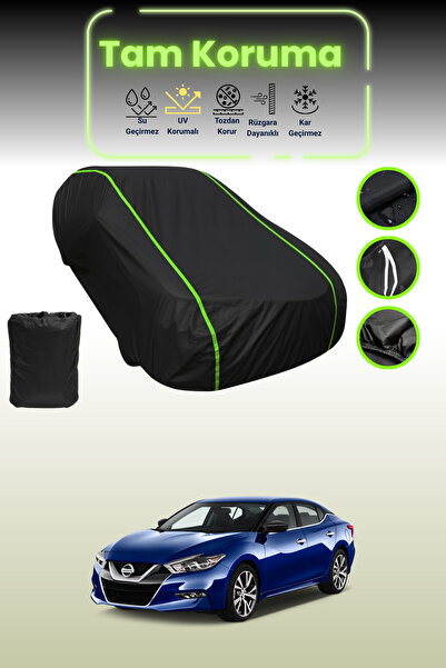 Dokaca Neo غطاء حماية للسيارة من القماش الأسود اللامع قماش مجدّل نيسان ماكسيم...