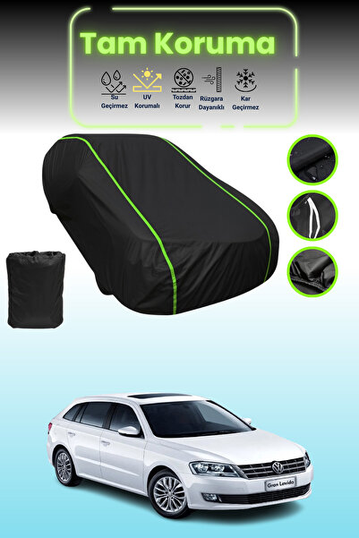 Dokaca Neo غطاء حماية للسيارة من القماش الأسود اللامع قماش مجدّل فولكس فاجن ج...