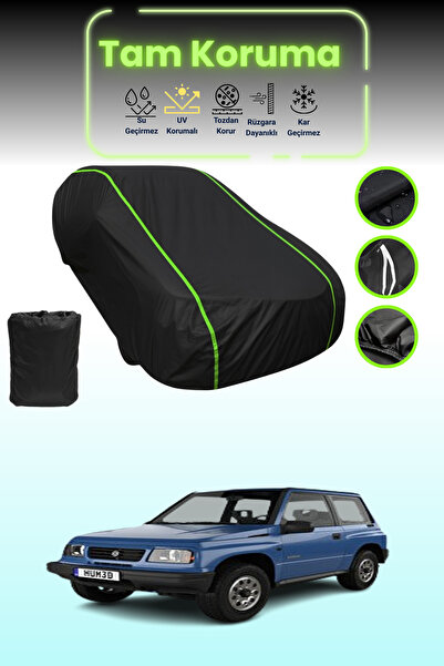 Dokaca Neo غطاء حماية للسيارة باللون الأسود النيون قماش مجدّل سوزوكي فيتارا 3...