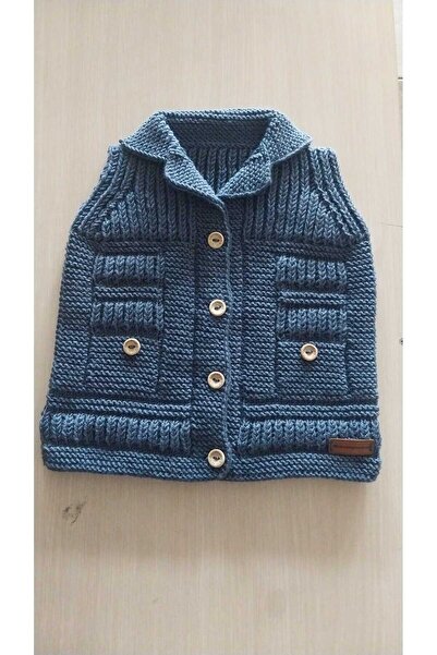 Papatyam سترة أطفال محبوكة يدويًا من خيوط الناكو للأطفال من عمر 1-2 سنة