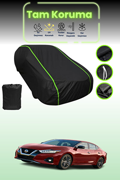 Dokaca Neo غطاء حماية للسيارة من القماش الأسود اللامع قماش مجدّل نيسان ماكسيم...