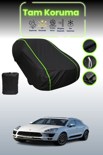 Dokaca Neo غطاء حماية للسيارة باللون الأسود النيون قماش مجدّل بورش ماكان إس د...