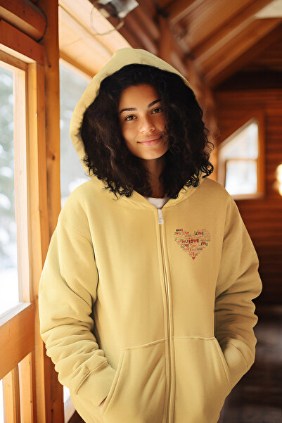 stil x SWEATHIRT DE DAMĂ CU FERMETURĂ, 3 fire cu chenille