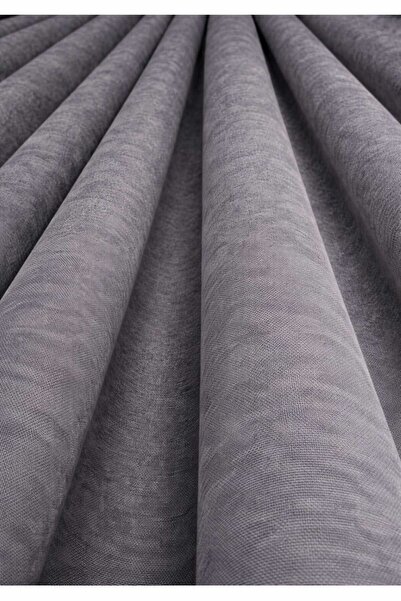 TREND Ada Fon Gri Tek parça 1/3 Sık Pile 2 adet aksesuar hediye gelmektedir