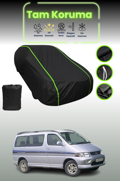 Dokaca Neo غطاء حماية للسيارة من القماش الأسود المتوافق مع تويوتا هايس ريجيوس...