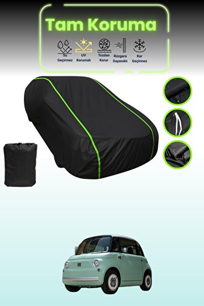 Dokaca Neo غطاء حماية للسيارة من القماش الأسود المتوافق مع سيارة فيات توبولينو قماش مجدّل من نيون
