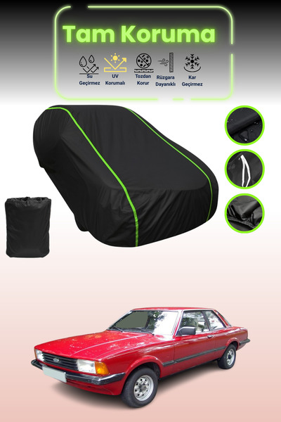 Dokaca Neo غطاء حماية للسيارة من القماش الأسود المتوافق مع سيارة فورد تاونوس ...