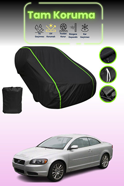 Dokaca Neo غطاء حماية للسيارة باللون الأسود النيون قماش مجدّل فولفو C70 كابري...