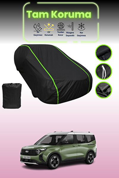 Dokaca Neo غطاء حماية للسيارة من القماش الأسود النيون قماش مجدّل فورد تورنيو ...