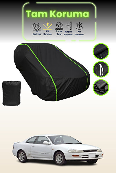 Dokaca Neo غطاء حماية للسيارة من القماش الأسود المتوافق مع تويوتا ليفين قماش مجدّل من نيون قماش مجدّل