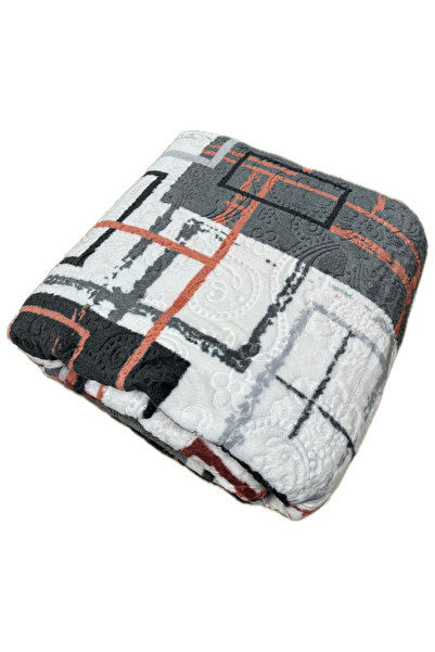 AKSU Double Blanket Soft Embossed New Season Winter Blanket 220X240 Multi Color