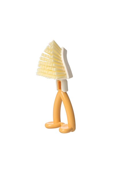 Teo Multifunctional Brush, , Foldable, Triangular, 15 x 3.5 x 5.8 cm, Orange